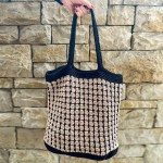 schema borsa bicolor uncinetto