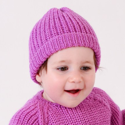 Berretto a coste schema gratis