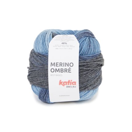 merino ombrè 251 blu blu scuro Katia filati
